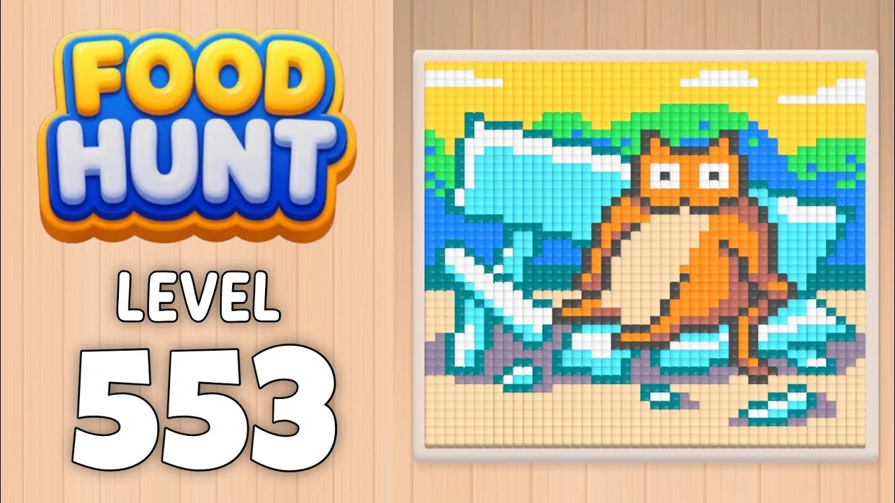 Food Hunt Level 553 board layout