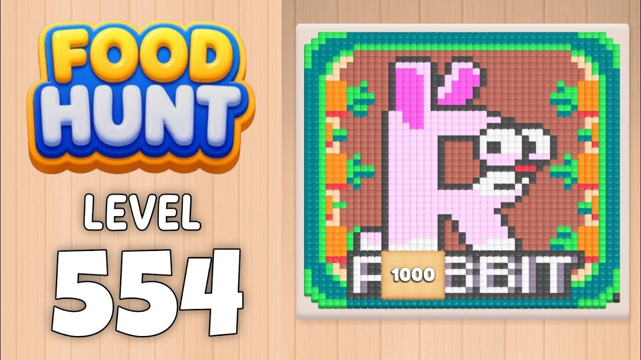 Food Hunt Level 554 board layout