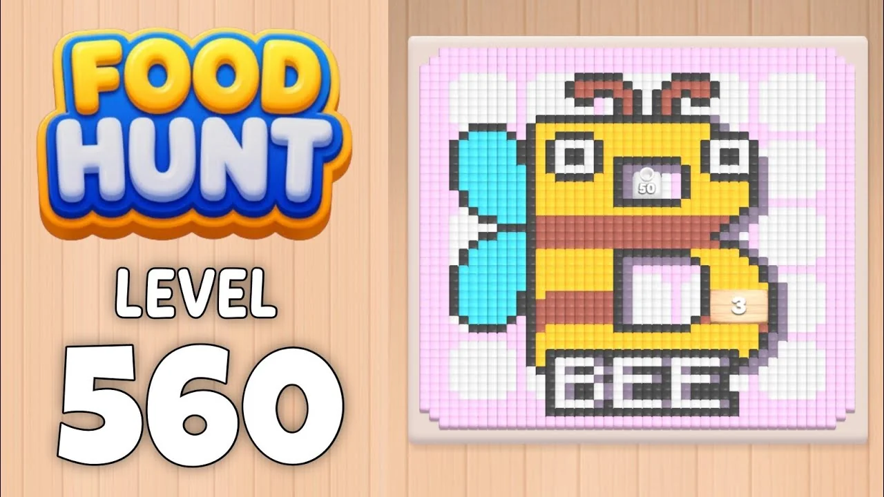 Food Hunt Level 560 board layout