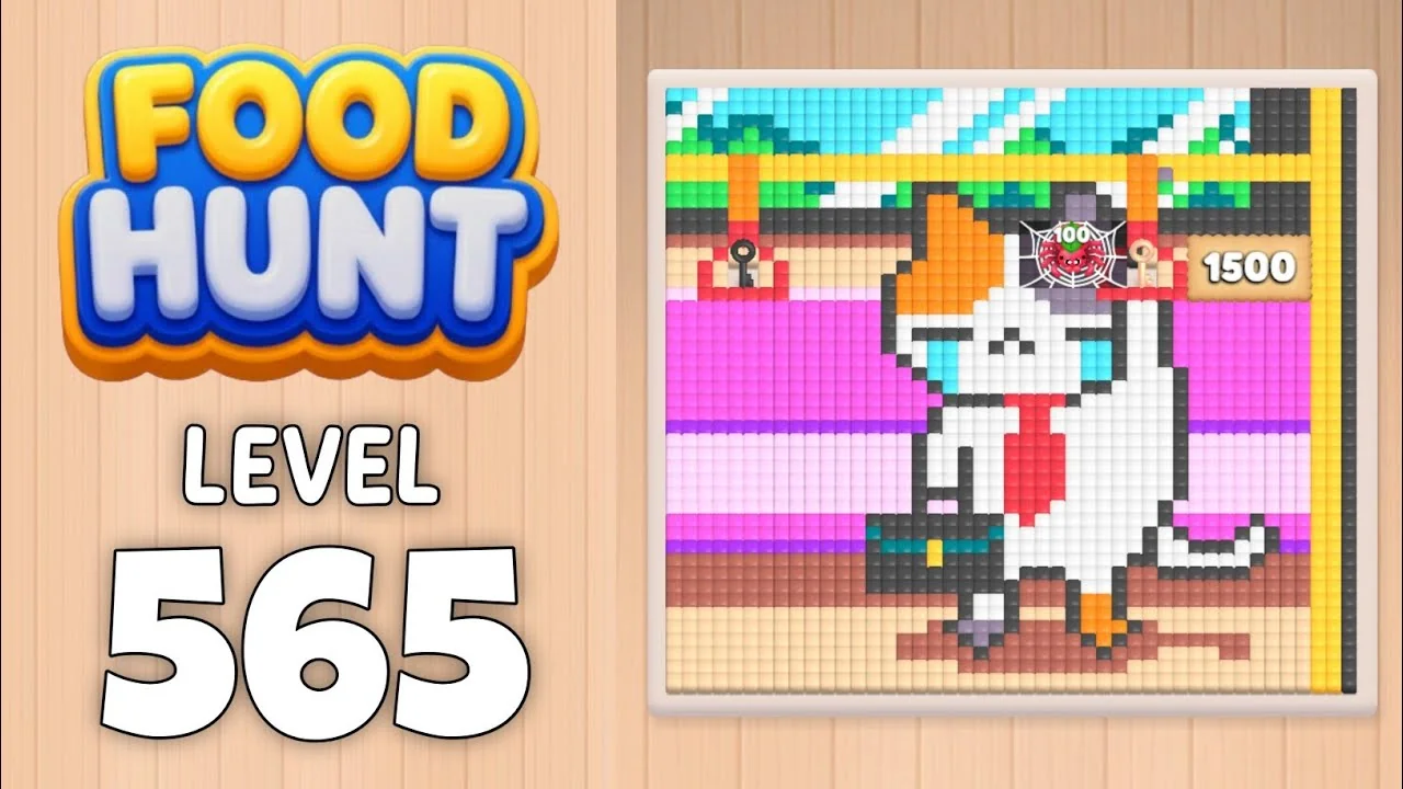 Food Hunt Level 565 board layout