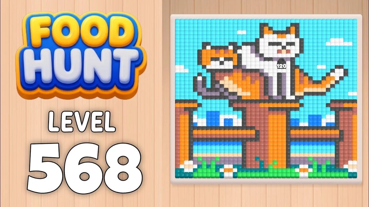 Food Hunt Level 568 board layout