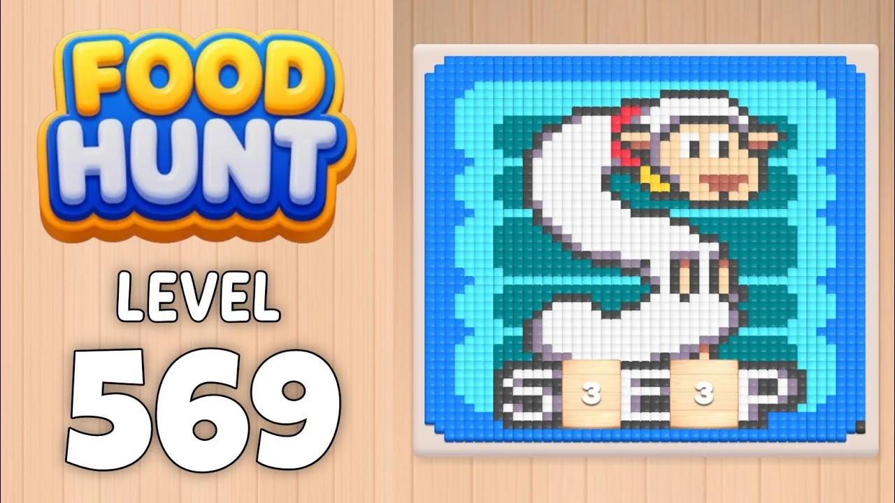 Food Hunt Level 569 board layout
