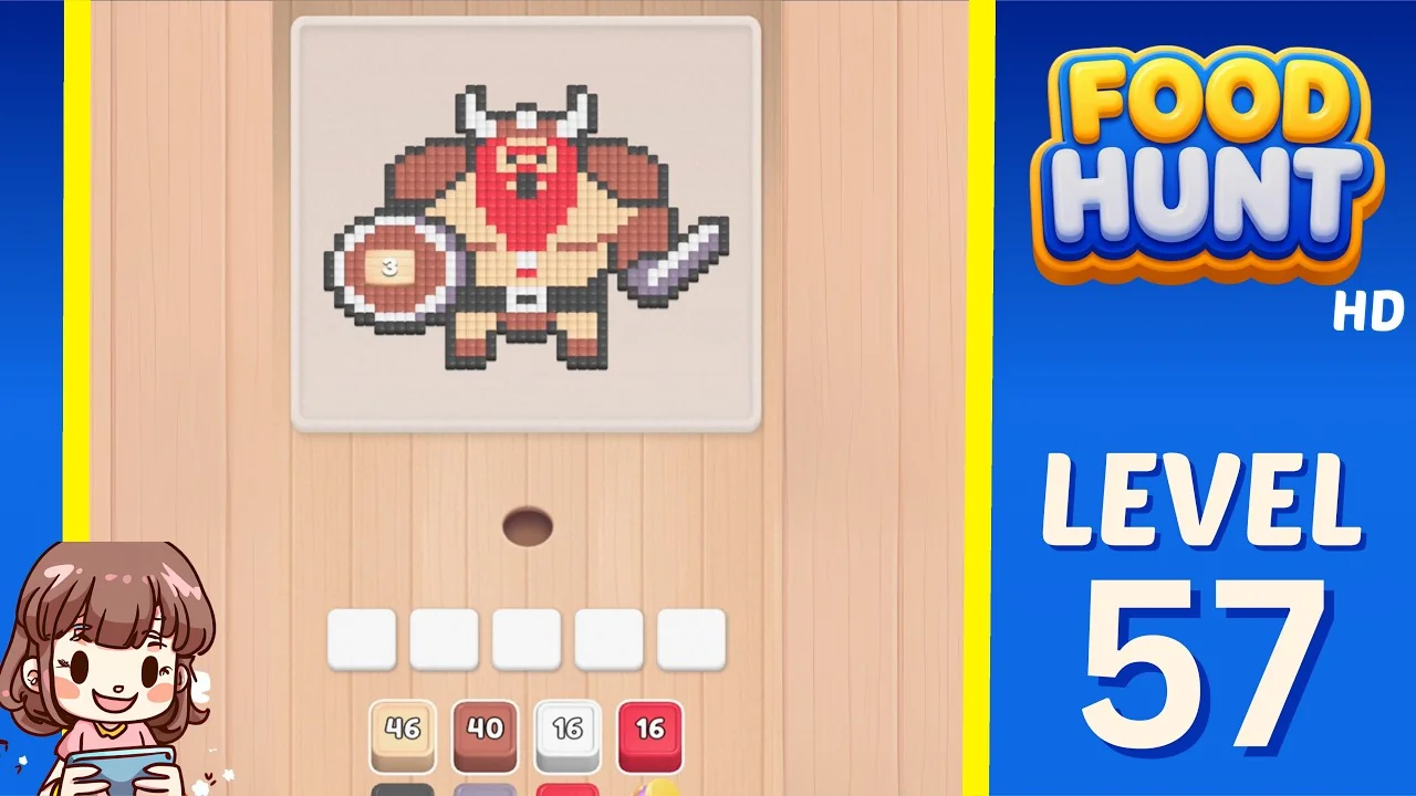 Food Hunt Level 57 board layout