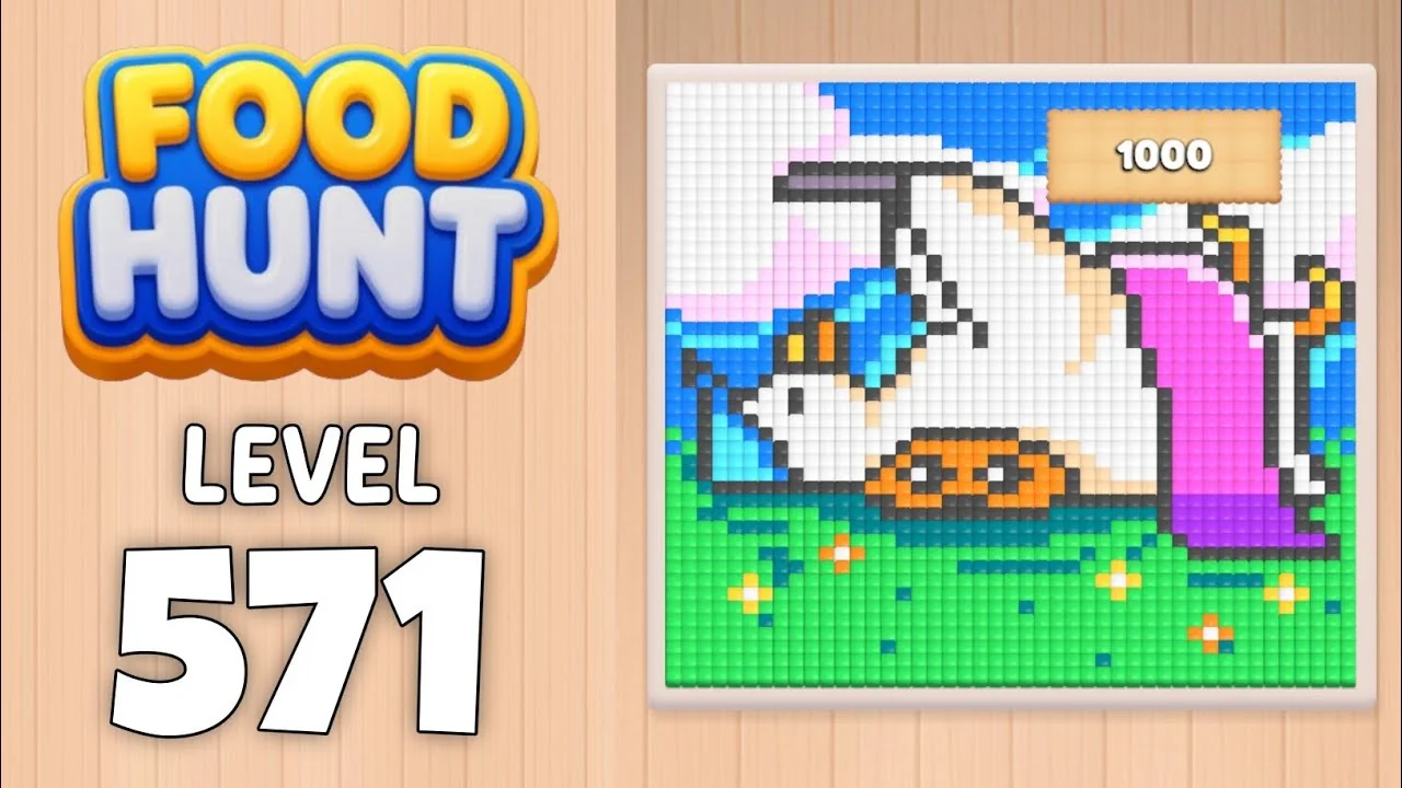 Food Hunt Level 571 board layout