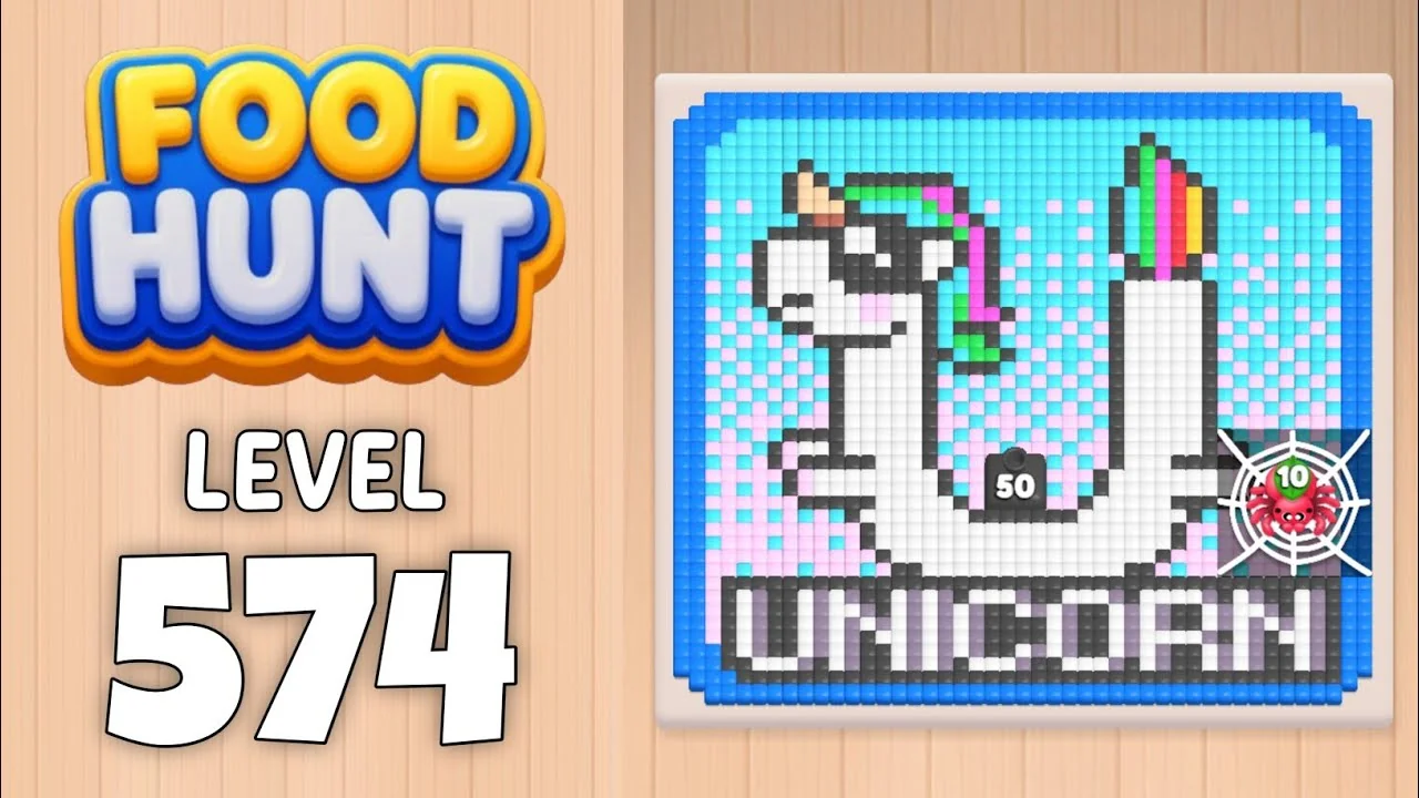 Food Hunt Level 574 board layout