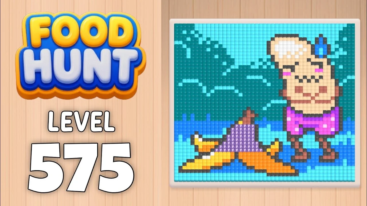 Food Hunt Level 575 board layout