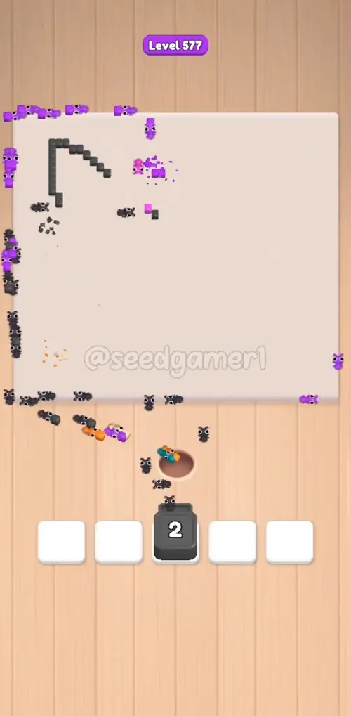Last block: Dark grey 2 in slot 3
