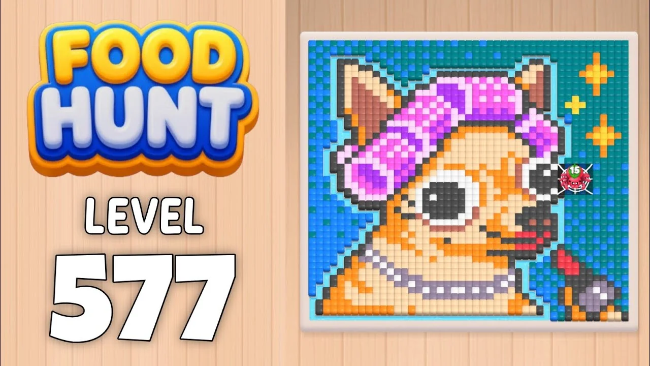 Food Hunt Level 577 board layout
