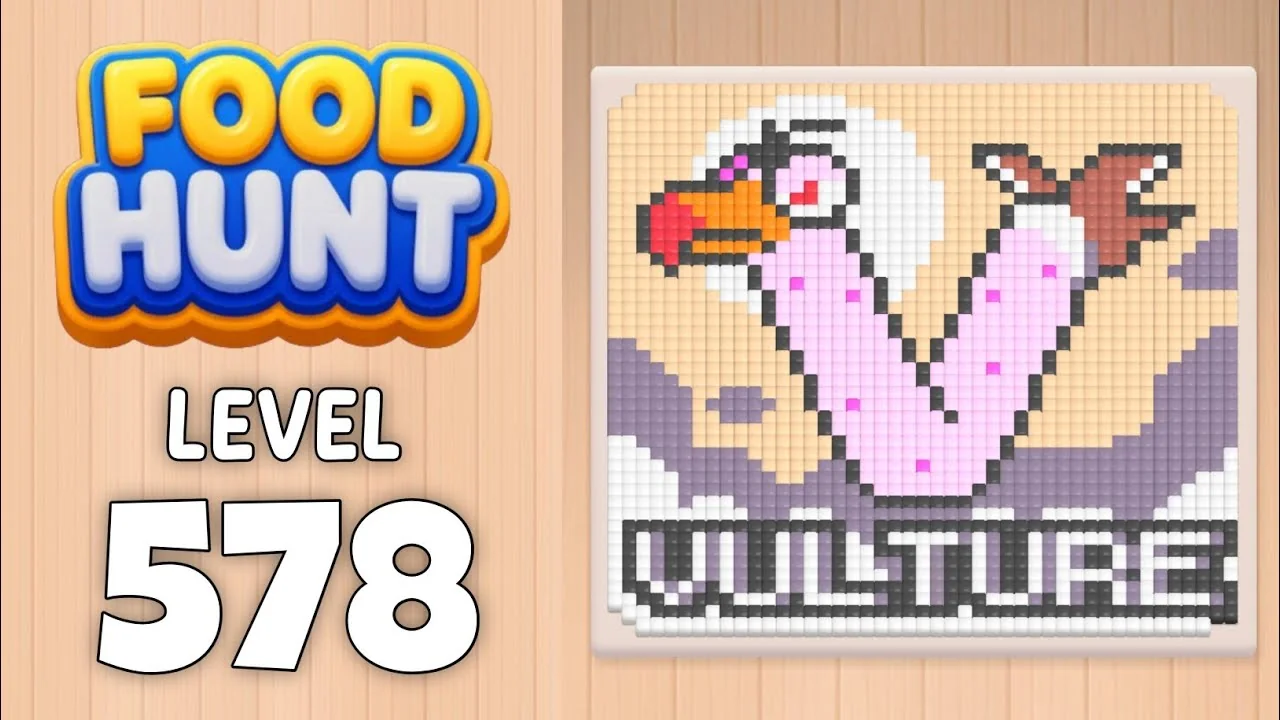 Food Hunt Level 578 board layout