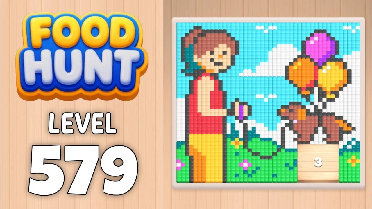 Food Hunt Level 579 board layout