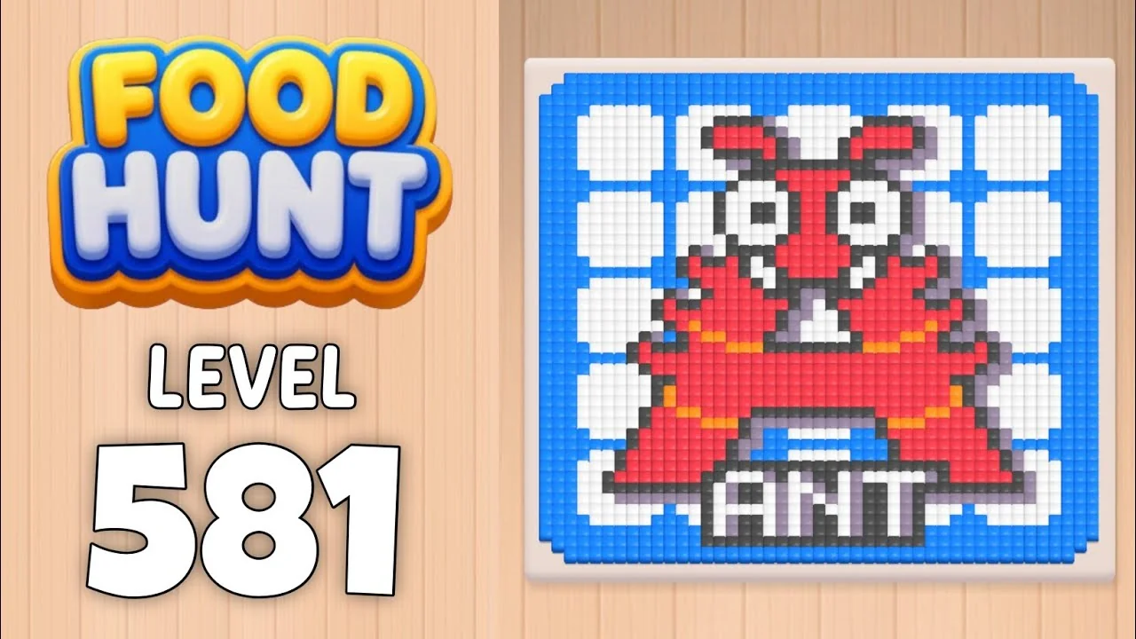 Food Hunt Level 581 board layout