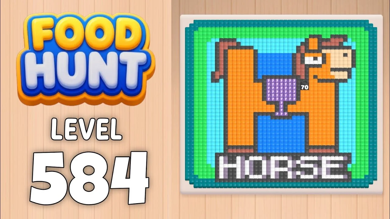 Food Hunt Level 584 board layout