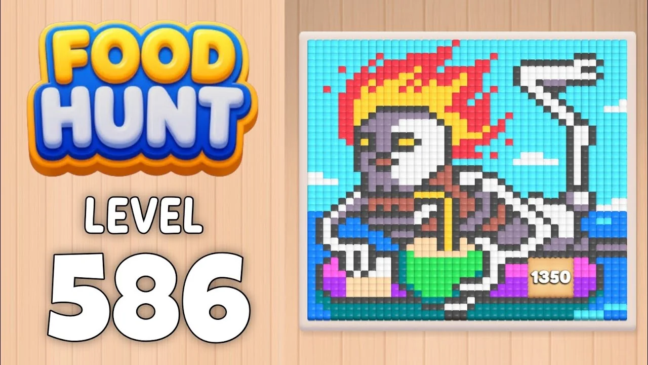 Food Hunt Level 586 board layout