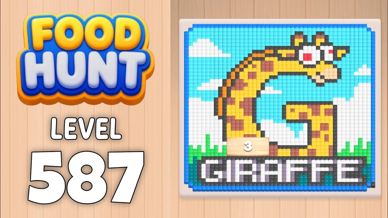 Food Hunt Level 587 board layout
