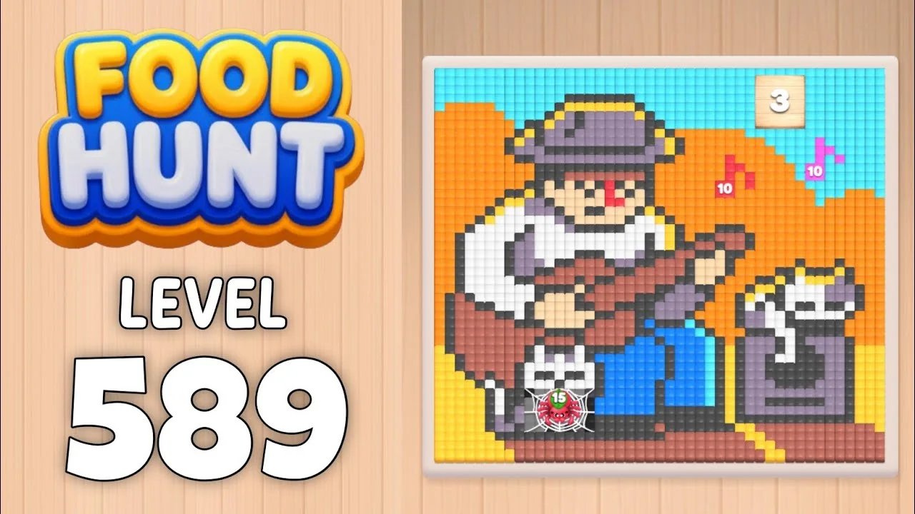 Food Hunt Level 589 board layout