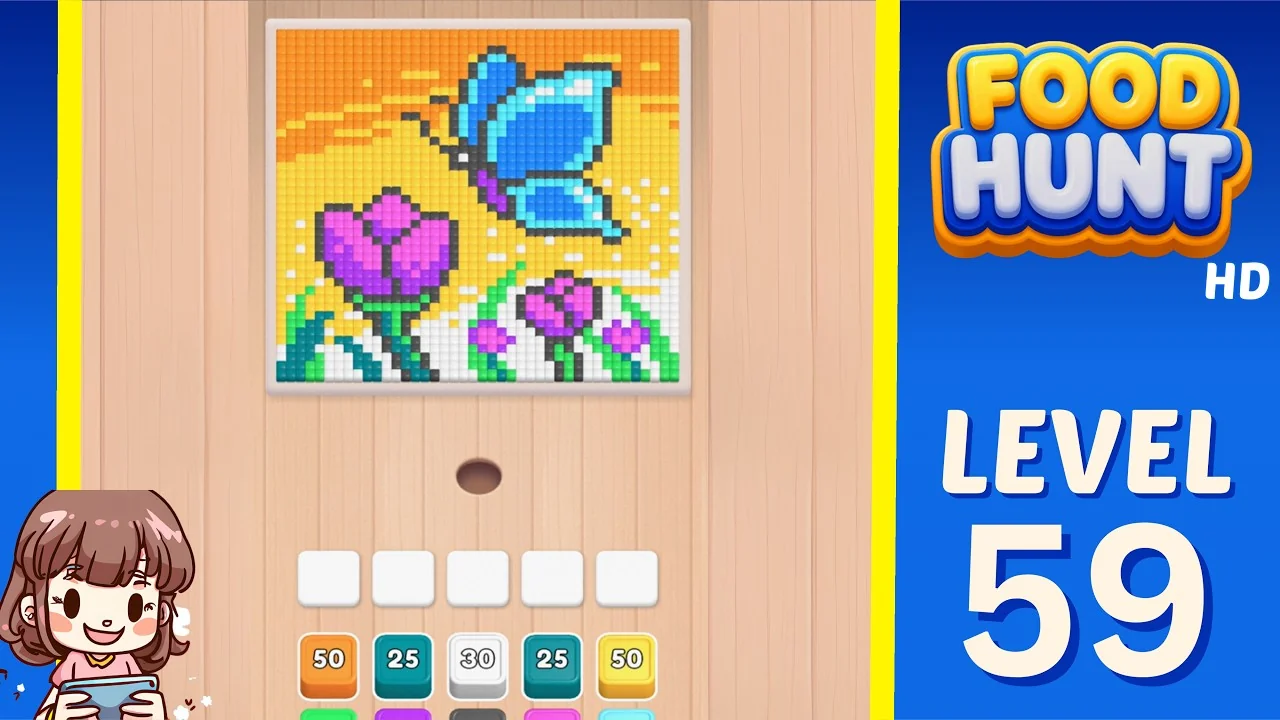 Food Hunt Level 59 board layout