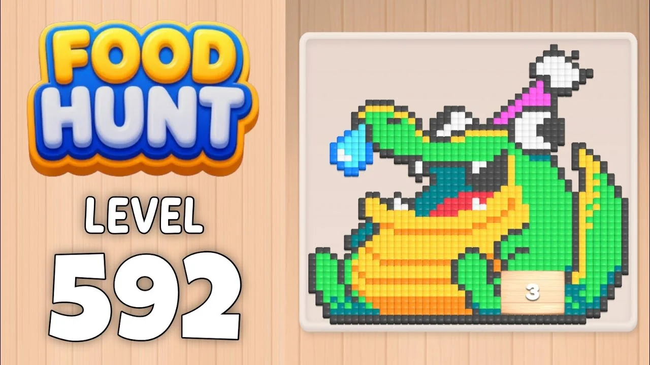 Food Hunt Level 592 board layout
