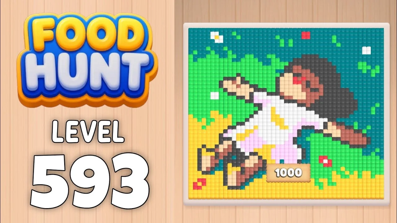 Food Hunt Level 593 board layout