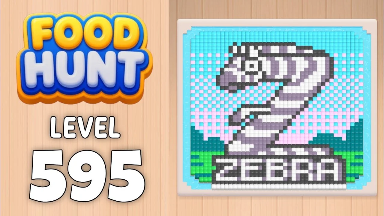 Food Hunt Level 595 board layout
