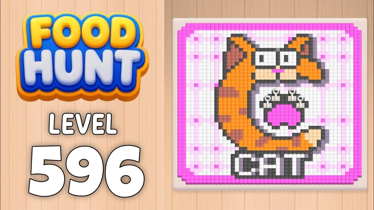 Food Hunt Level 596 board layout