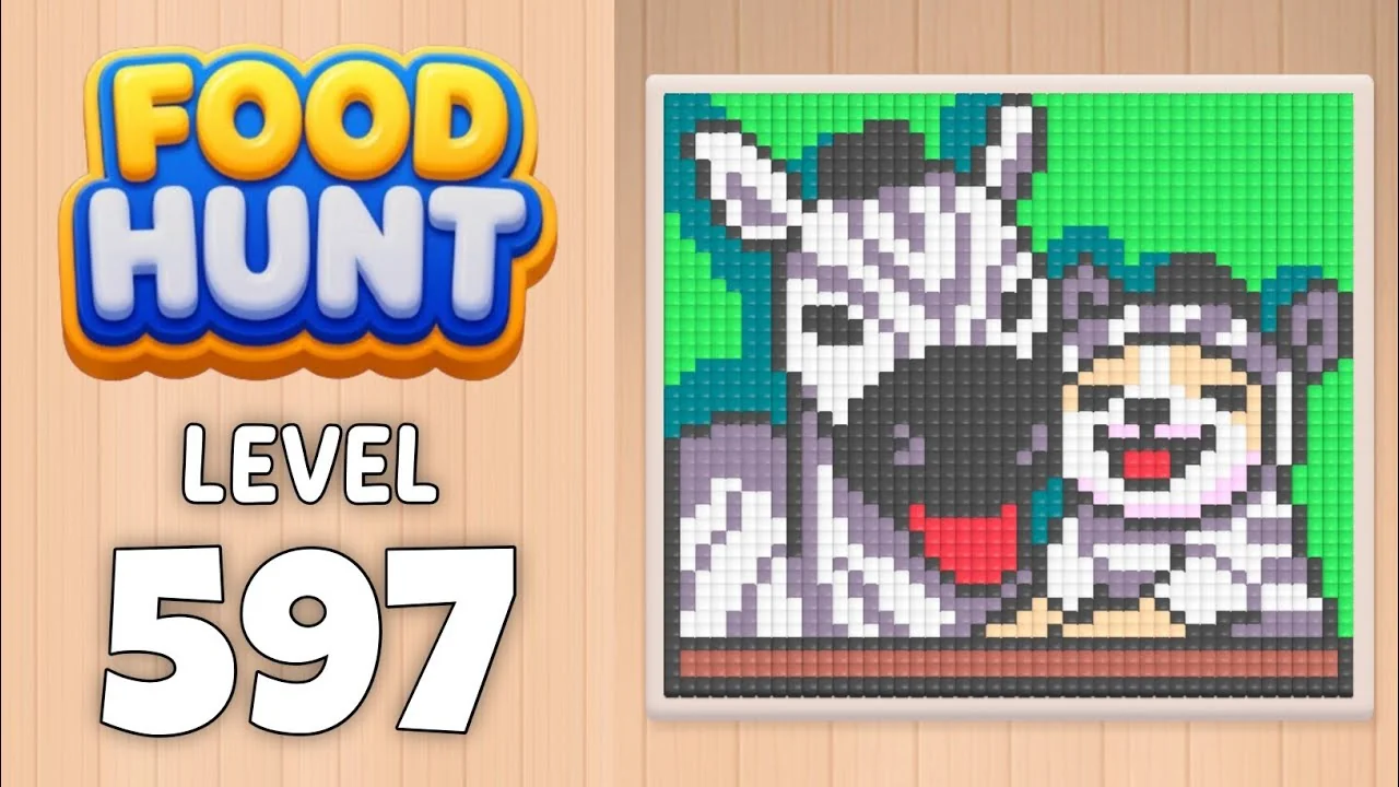 Food Hunt Level 597 board layout