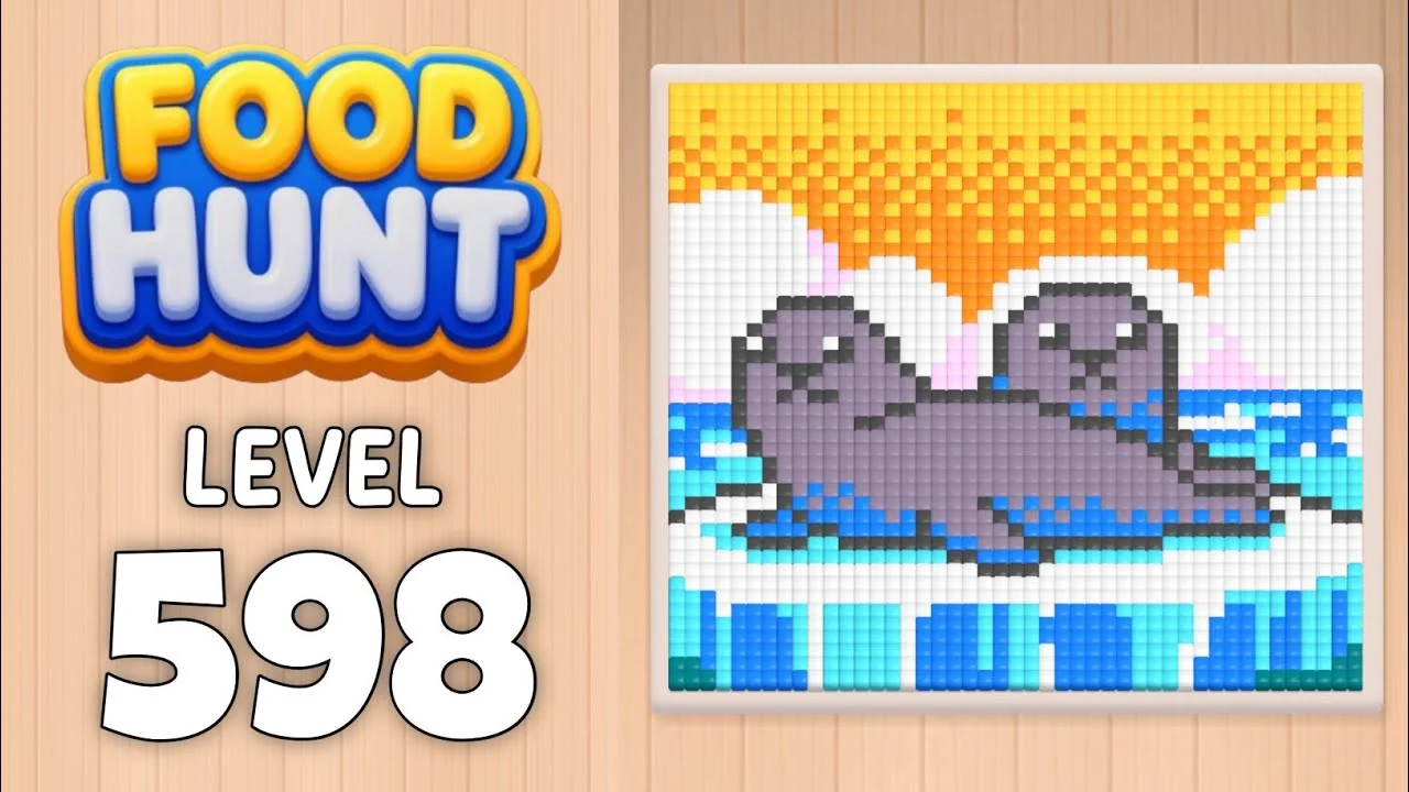 Food Hunt Level 598 board layout