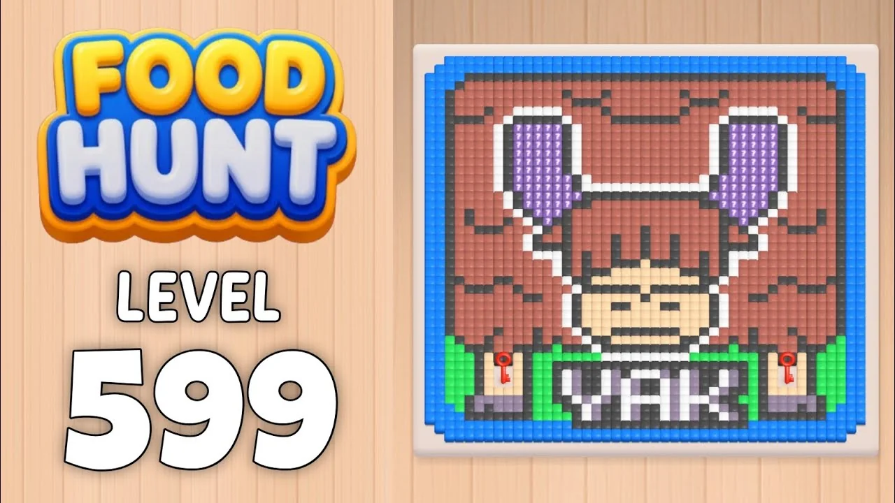 Food Hunt Level 599 board layout