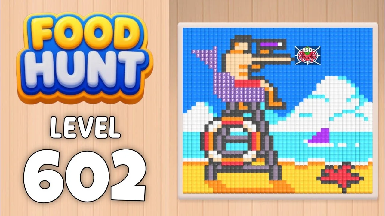 Food Hunt Level 602 board layout