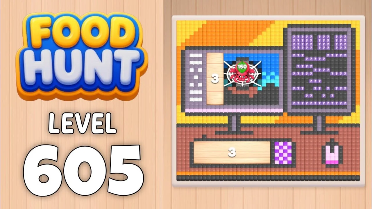 Food Hunt Level 605 board layout