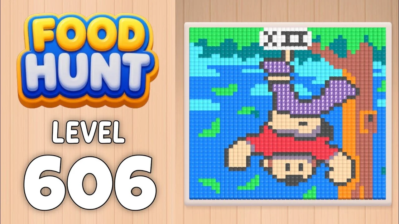 Food Hunt Level 606 board layout