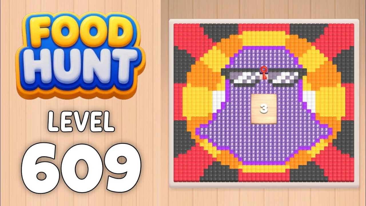 Food Hunt Level 609 board layout