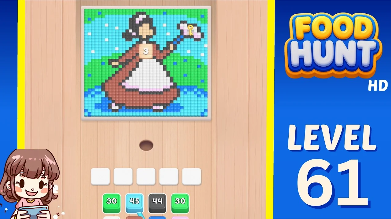 Food Hunt Level 61 board layout