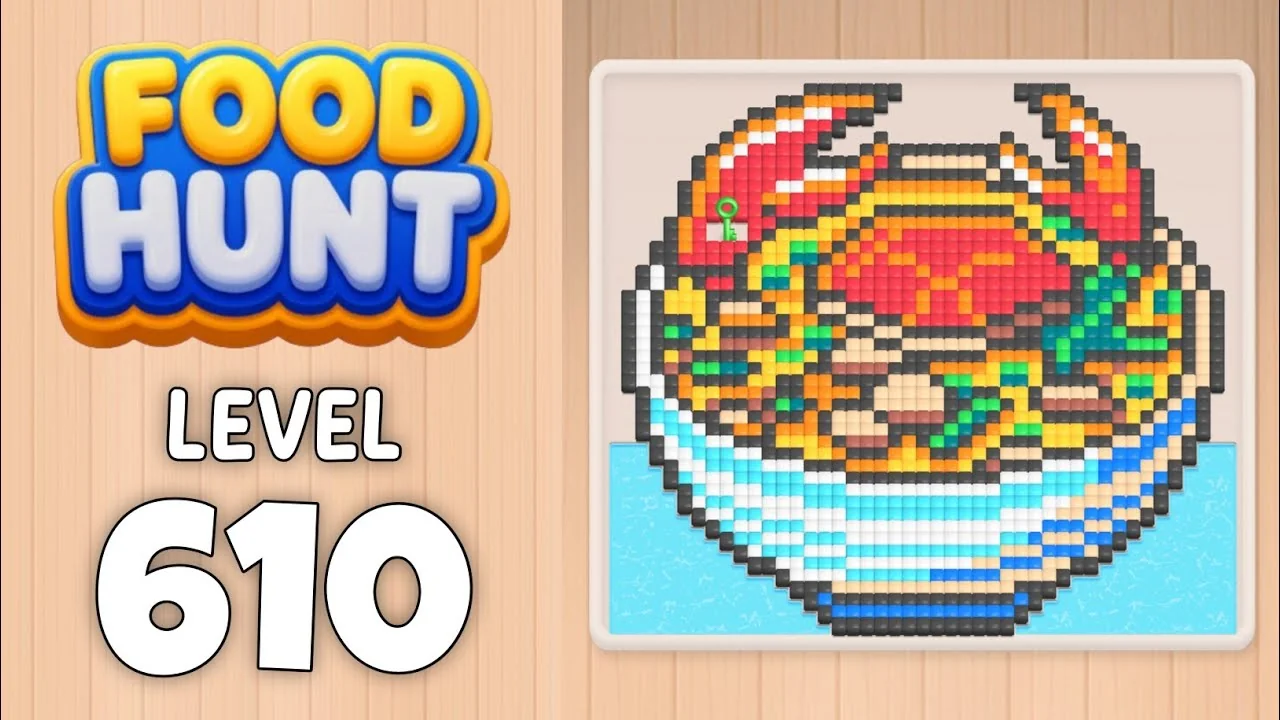 Food Hunt Level 610 board layout