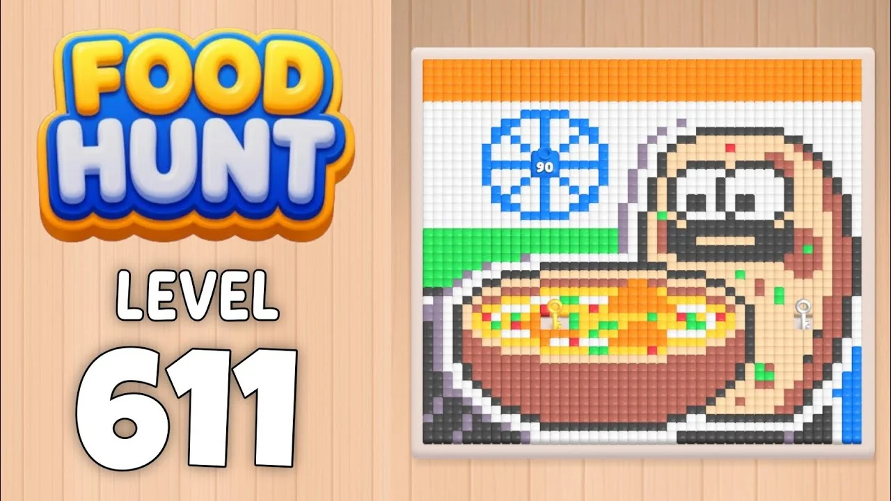 Food Hunt Level 611 board layout