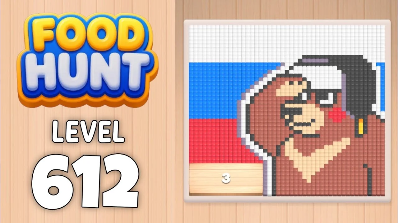 Food Hunt Level 612 board layout
