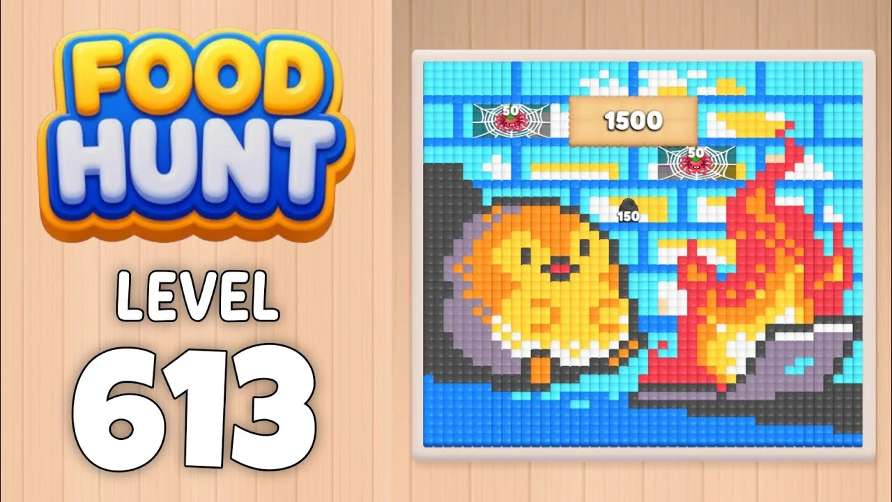 Food Hunt Level 613 board layout