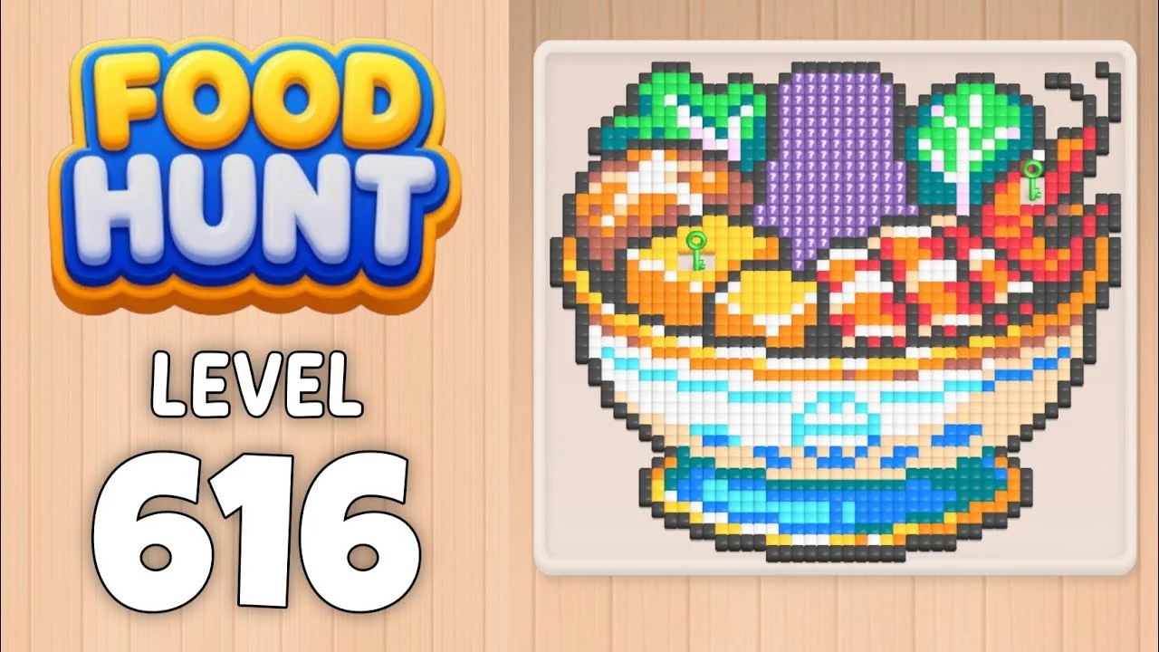 Food Hunt Level 616 board layout