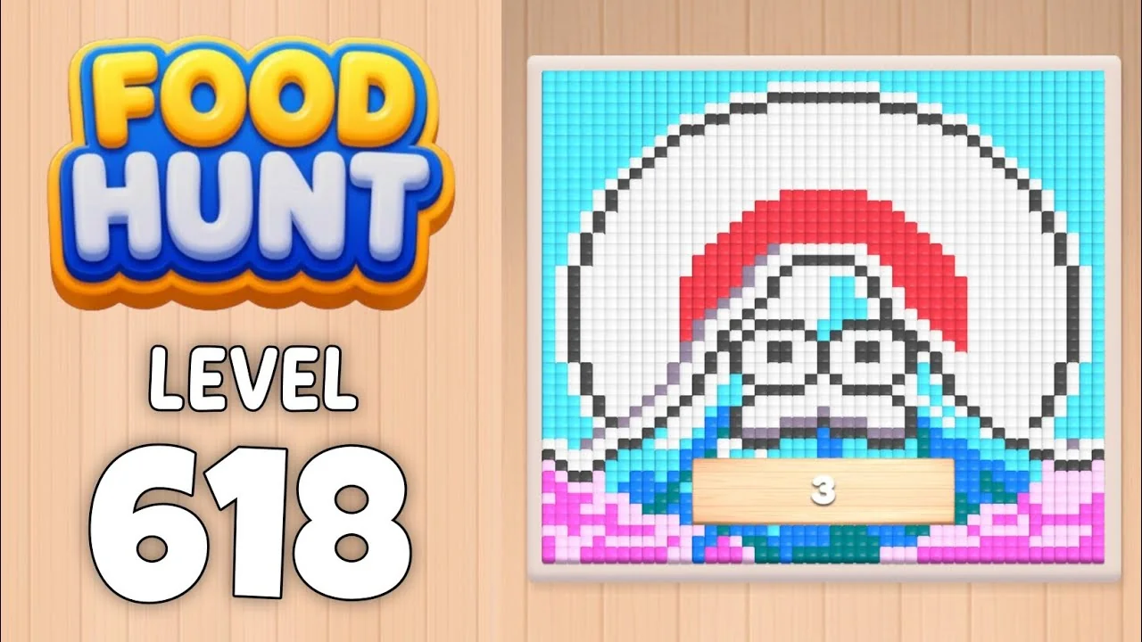 Food Hunt Level 618 board layout