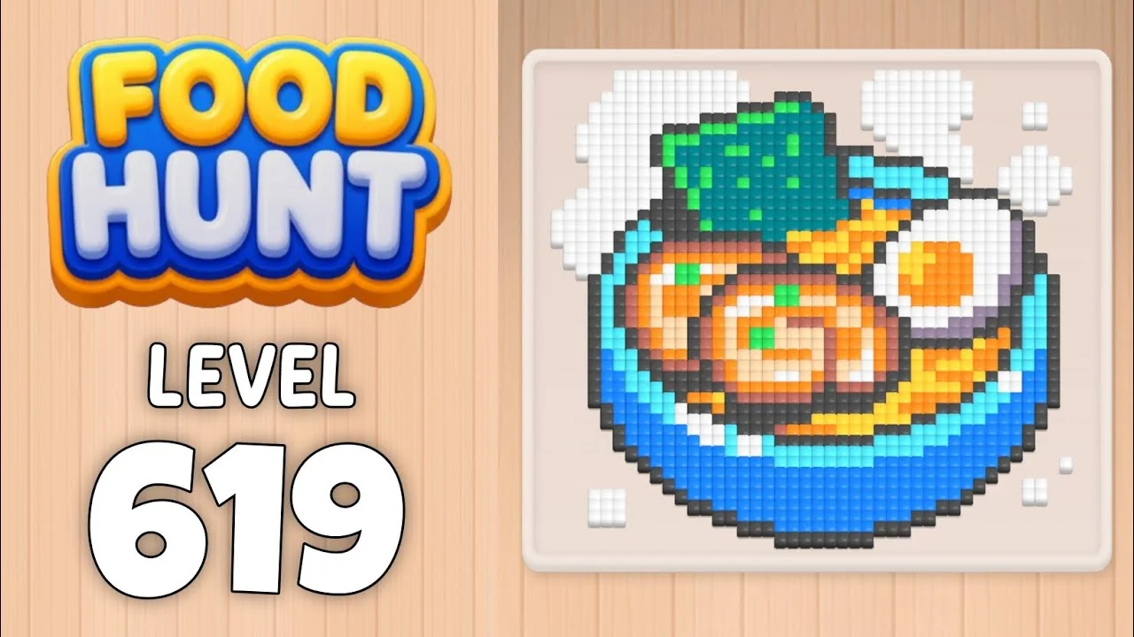 Food Hunt Level 619 board layout