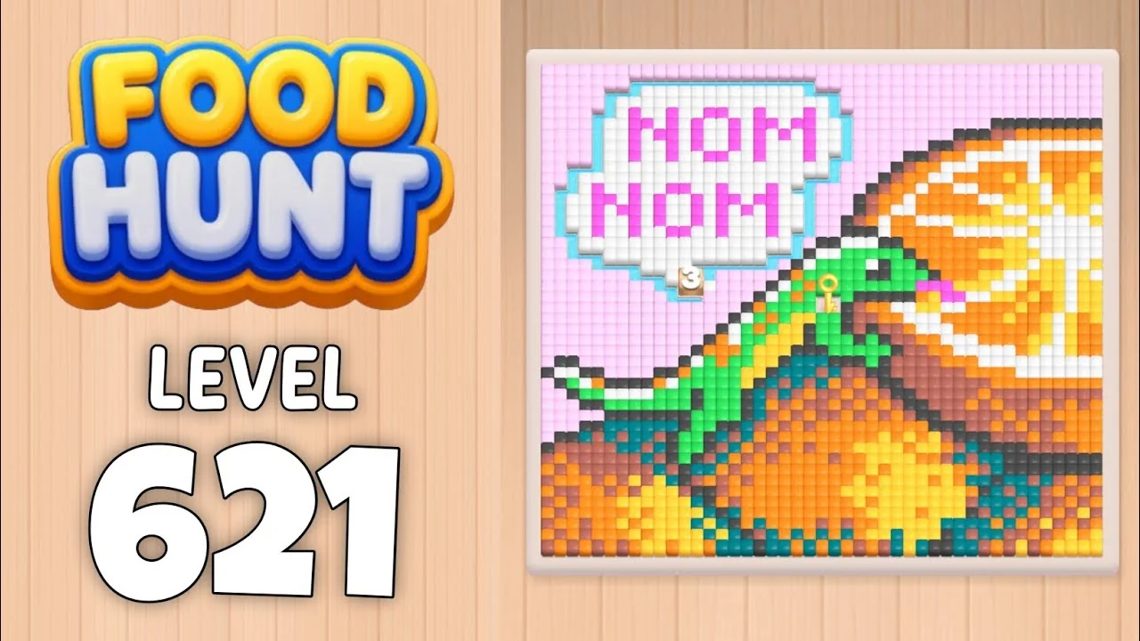 Food Hunt Level 621 board layout