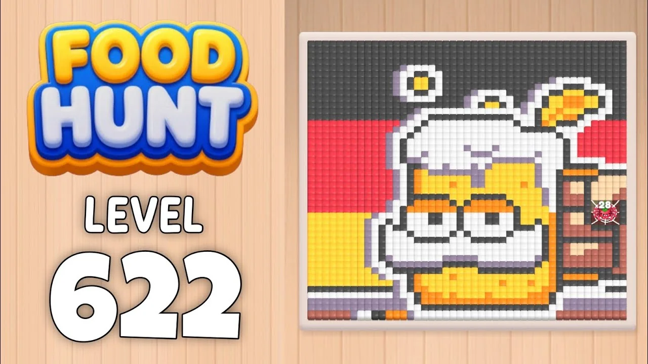 Food Hunt Level 622 board layout