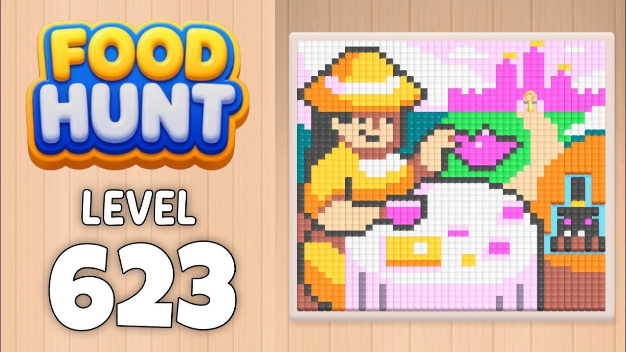 Food Hunt Level 623 board layout