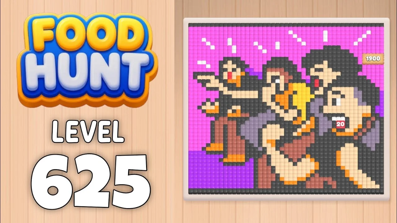 Food Hunt Level 625 board layout
