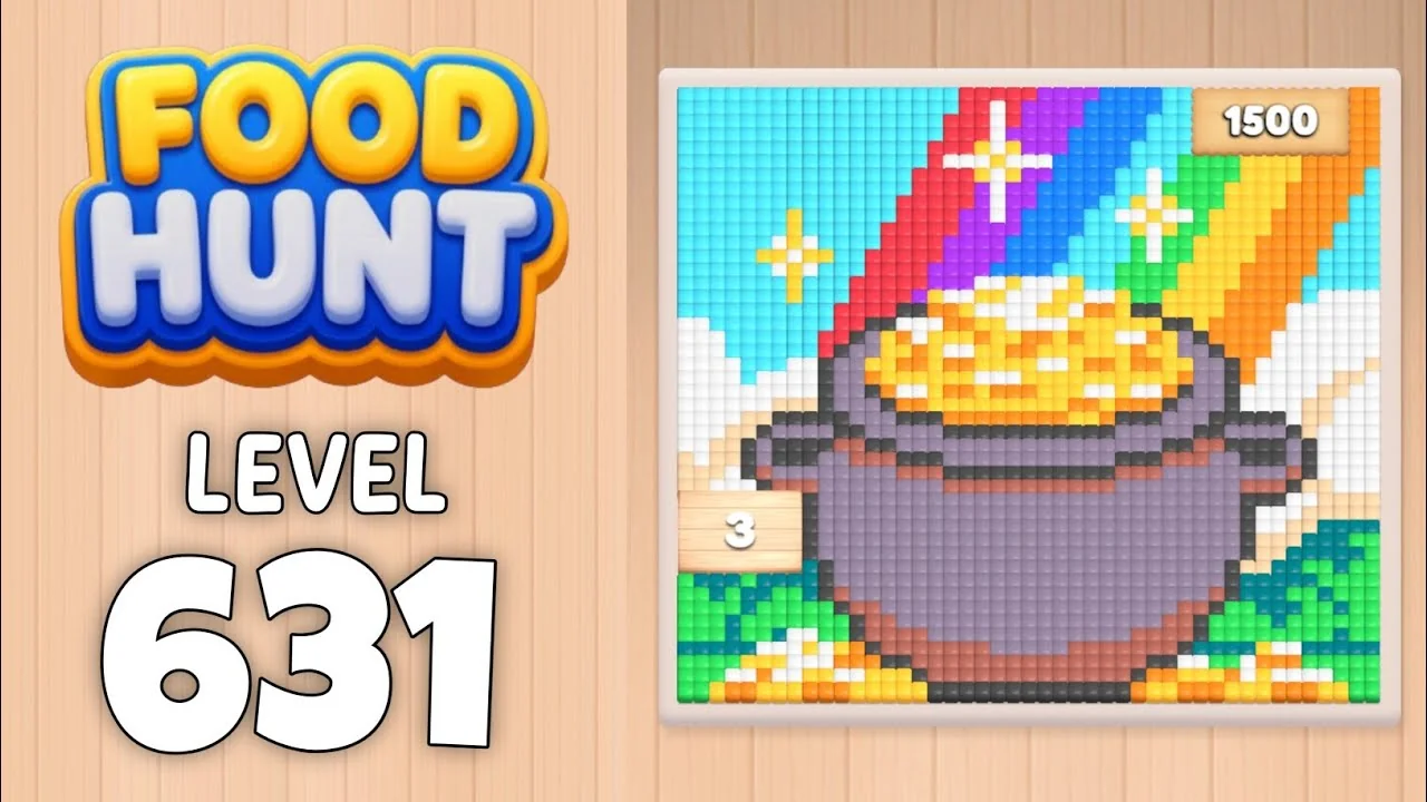 Food Hunt Level 631 board layout