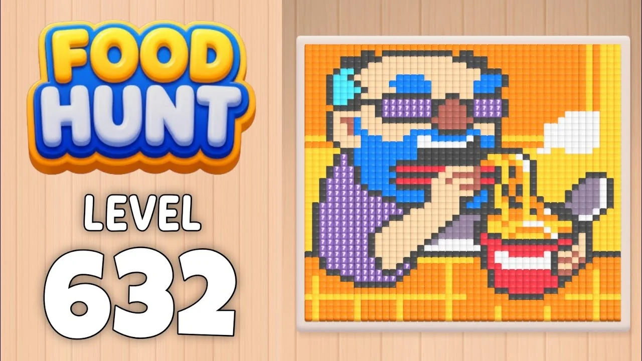 Food Hunt Level 632 board layout