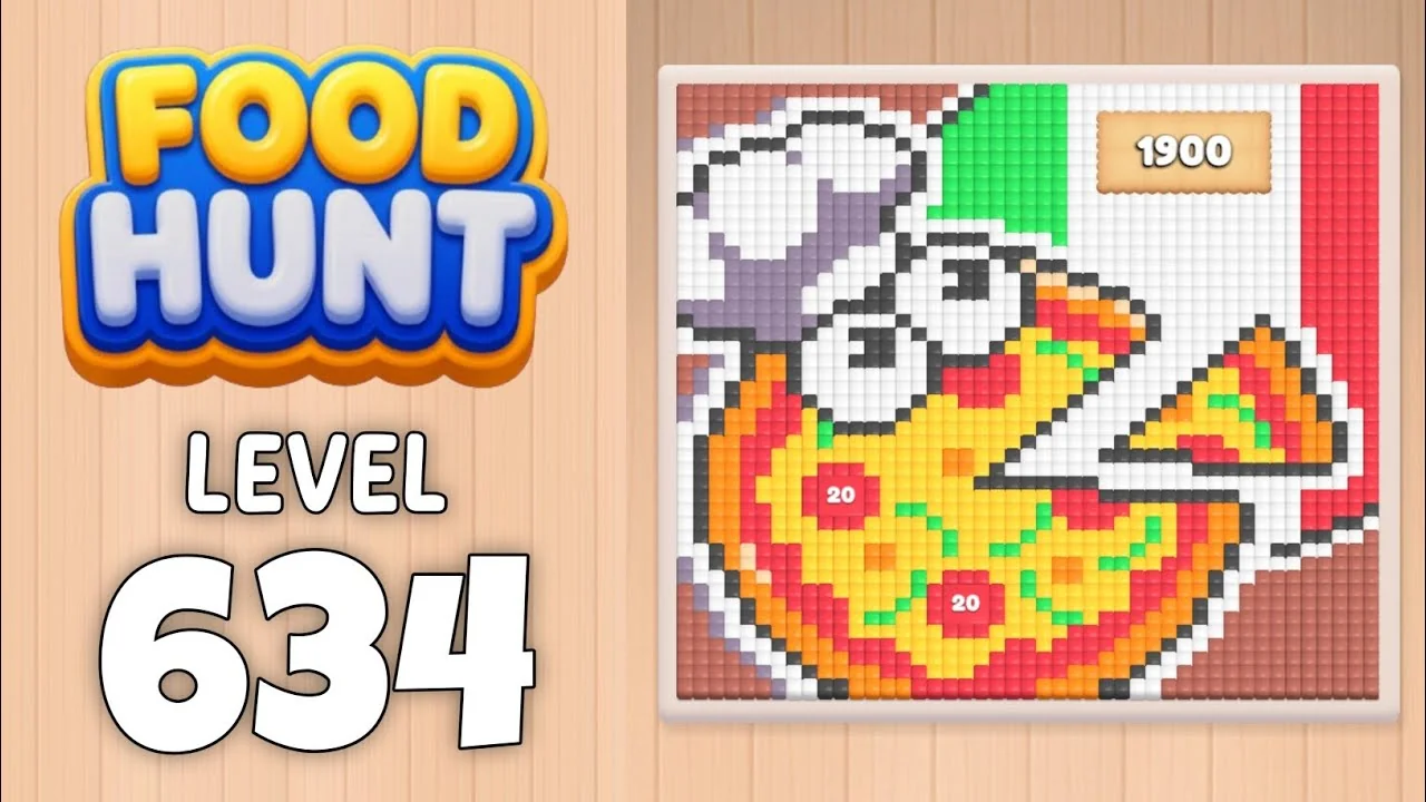 Food Hunt Level 634 board layout