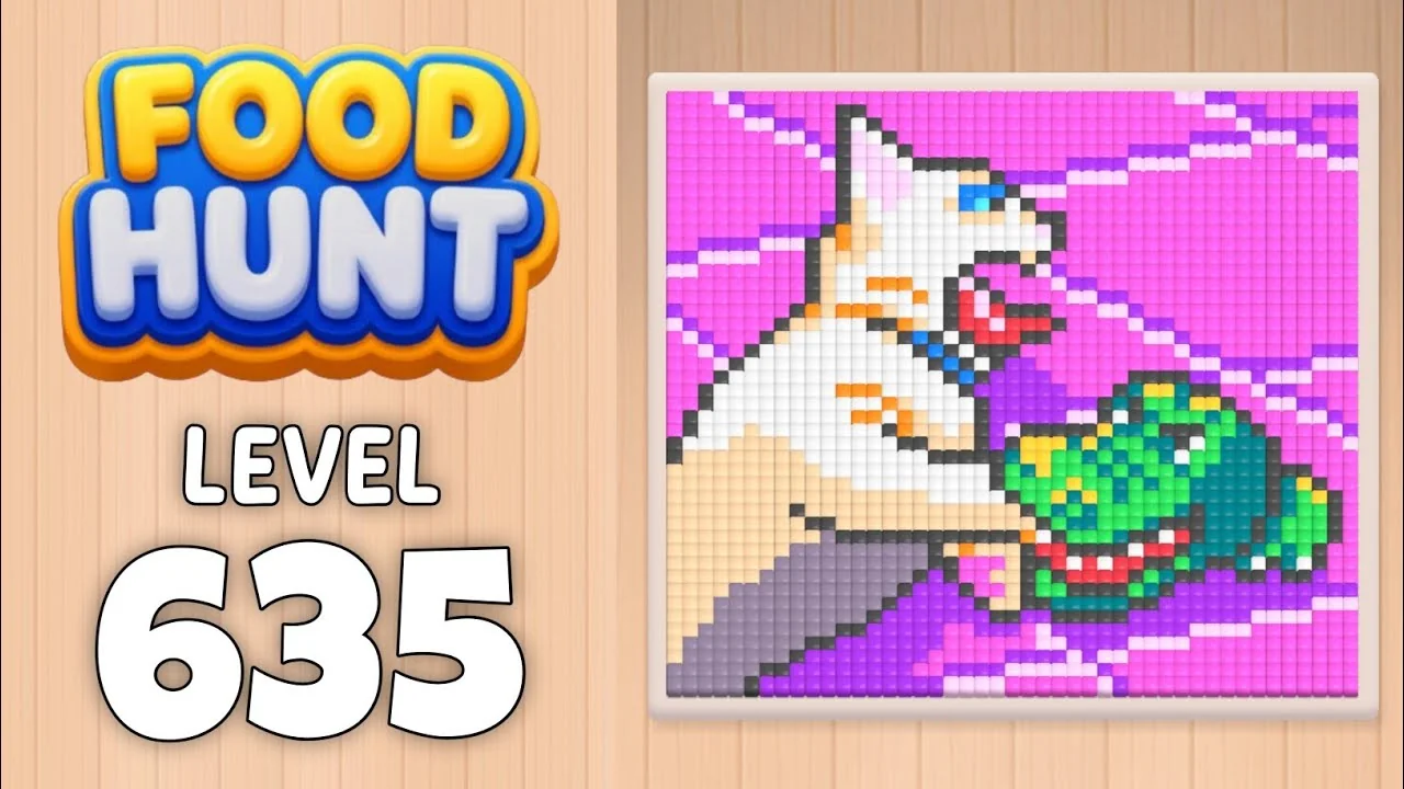 Food Hunt Level 635 board layout