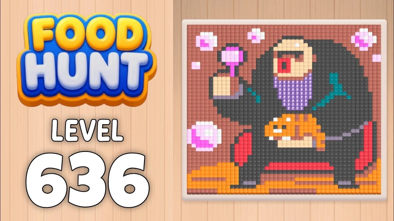 Food Hunt Level 636 board layout