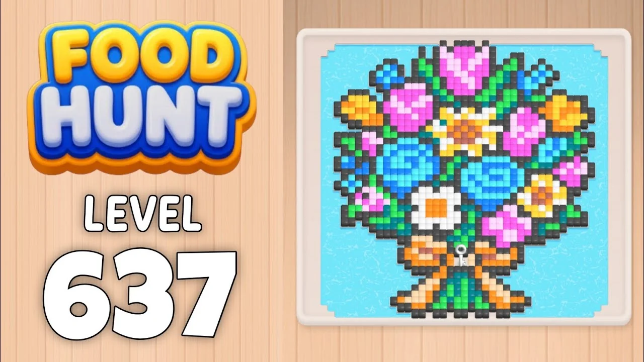 Food Hunt Level 637 board layout