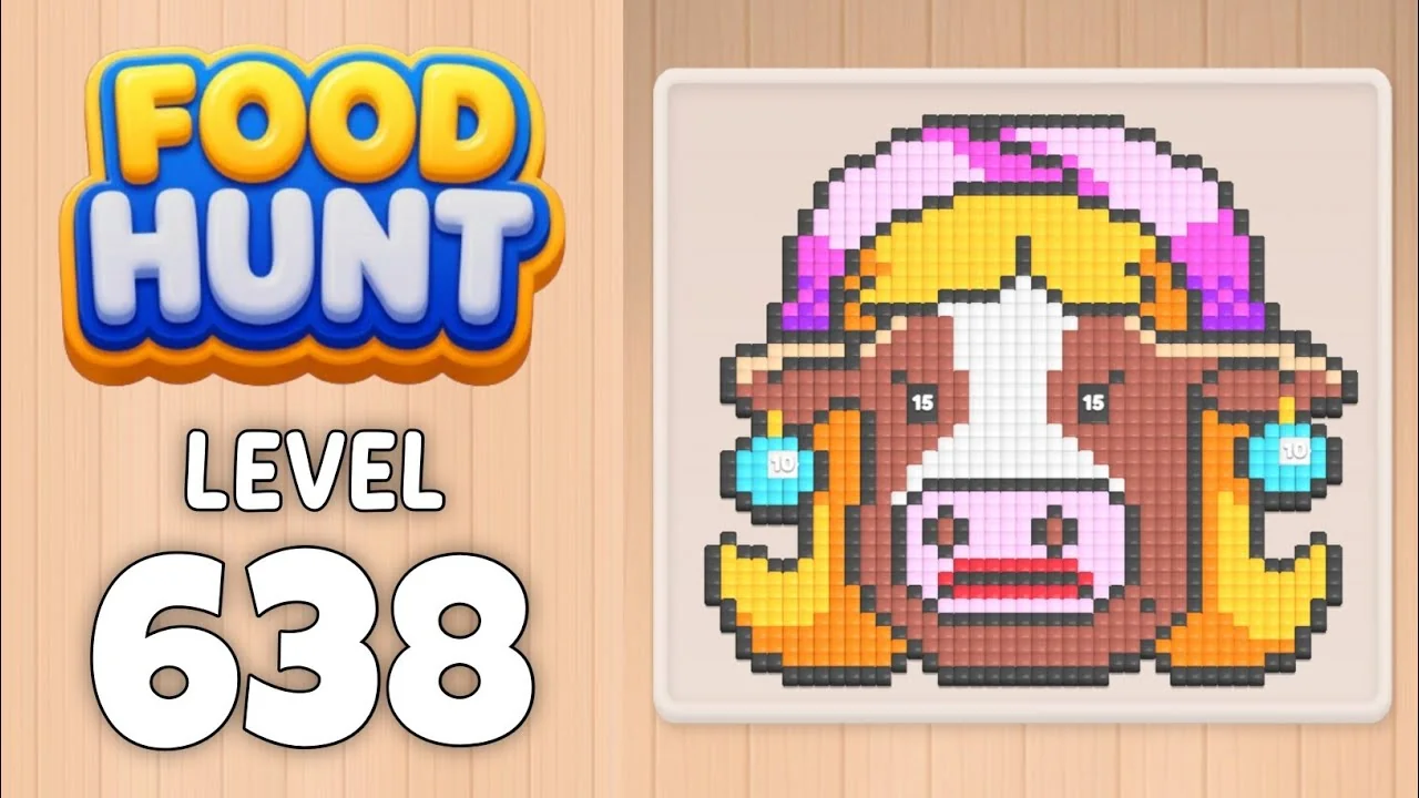 Food Hunt Level 638 board layout